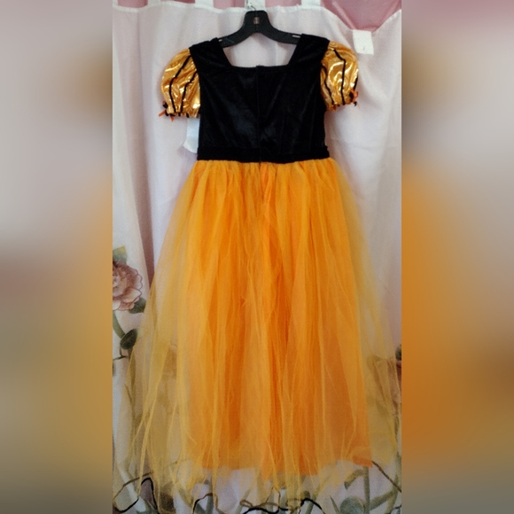 NWT Target Hyde and Eek Kid's Witch Dress and Hat Largue 3+ Orange Black… - Picture 3 of 9